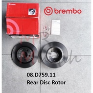 Brembo 08.D759.11 Rear Disc Rotor Mercedes W177 W118 GLB200 (belakang)