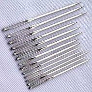 Pointed large-eye needle, yarn needle, ribbon embroidery needle, hand-sewing needle, large-hole leat