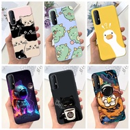 OPPO Reno3 Pro Cute Cat Dinosaur Astronaut Cartoon Case Reno 3Pro 4G CPH2035 CPH2036 CPH2037 Soft Silicon Jelly Phone Casing