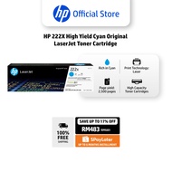 HP 222X High Yield Cyan Original LaserJet Toner Cartridge / for HP LaserJet Pro 3203, 3288, MFP 3303