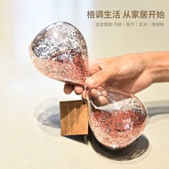 Cute girl heart hourglass timer creative gold powder hourglass birthday gift sequins hourglass decor