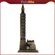 PETSOLA Alloy Taipei 101 Tower Building Figurine Statue Model Home/Office Decor Gift