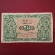 uang kuno Indonesia 50 rupiah seri budaya tahun 1952