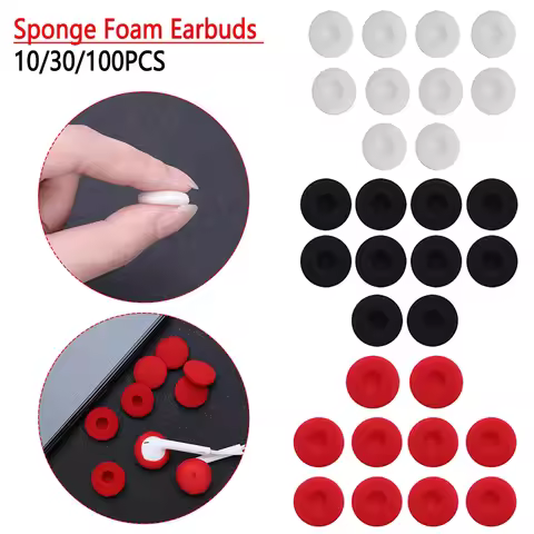 10-100pcs Soft Sponge Foam Earbuds Pad Suitable for Headphone 20mm Ear Pads Earphone Sleeve Head for