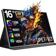 UPERFECT 4K Computer Monitor, IPS UHD 3840X2160 USB C Monitor HDR FreeSync Portable Monitorwith vesa