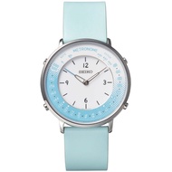 Seiko Metronome Blue White SMW004B Leather Casual Unisex Quartz Watch