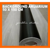 Large Matte Black Aquarium Sticker 50cm x 150cm Fish Tank Aquarium Accessories
