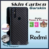 ANTI-FUNGAL CARBON SKIN GARSKIN XIAOMI REDMI A1 A2 PLUS 2022 2023 2 2S 3 3S 3X 4 4A 4X 5 5A 5X 6 6A 