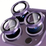 iPhone13 13Pro 13ProMax 13PM 13Mini Full Cover Metal Spiral CD Pattern Camera Lens Tempered Glass Fi