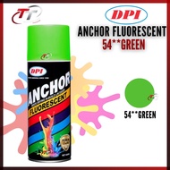 ANCHOR FLUORESCENT Spray Can Tin Cat Paint 400ML 54** Green Hijau Sprey Ancer Fluorescent Ori 100% O