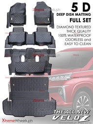 Toyota Veloz E G V 2022-2025 5D Extended Diamond Textured With Veloz Logo Deep Dish matting Thailand