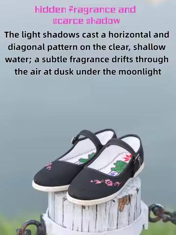 Shoes Traditional Chinese Handcrafted Cloth Shoes And Embroidered Women's Shoes – Breathable Design 