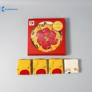 Kudosation 1/3/4/5 Pairs Of Sushi Pizza Burger Sos Gift Box Women's Autumn Winter Warm Sos Gift Box 