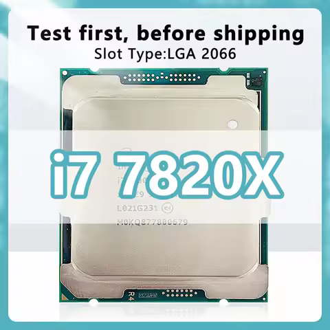 Core i7 7820X SR3L5 CPU 8 Cores 16 Threads 3.6GHz 11MB 140W LGA2066 For Desktop X299 motherboard Cor