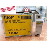HAGER L116 20A 1P FUSE CARRIER L11600