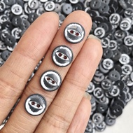 Button, metal button NN987, size 1cm