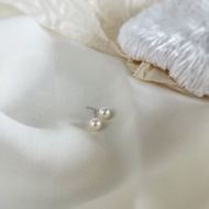 真誠耳環- 18K純金日本無調色Akoya珍珠耳環