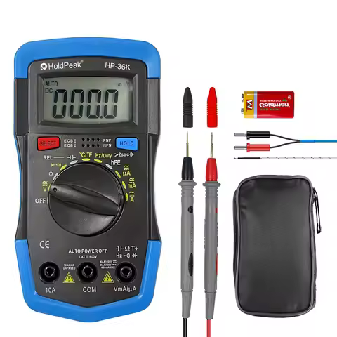 Mini Multimeter Multimetro HoldPeak HP-36K AD/DC Auto Range Digital Multimeter Meter/ Portable Digit