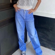 McJagger Baggy Jeans Bawahan Celana Light Blue Denim Longgar Wanita