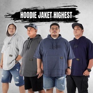 HIGHEST BIGSIZE SHORT SLEEVE HOODIE 2XL 3XL 4XL 5XL 6XL 7XL 8XL JUMBO HJH SHORT JACKET