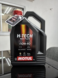 น้ำมันเครื่องรถยนต์Motul H-TECH 100 PLUS SAE(เอช-เทค 100 พลัส) 10W-40 4L น้ำมันเครื่องเบนซินสังเคราะ