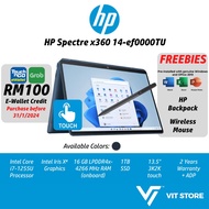 HP Spectre x360 14 14-Ef0000TU Intel i7-1255U 16GB 1TB | 13.5" 3K2K OLED Iris Xe W11 Touch New Laptop 12th Gen i7
