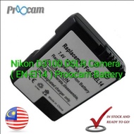 Nikon D3100 DSLR Camera ( EN-El14 ) Proocam Battery
