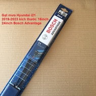 Hyundai i21 2019-2023 wipers, size 16inch - 24inch Bosch Advantage