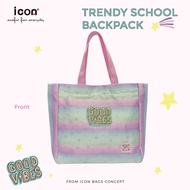 Icon Girl "GOOD VIBES" Handy Bag as Tote Handy Bag to library, school or outing
