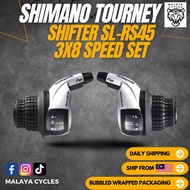 SHIMANO TOURNEY SHIFTER SL-RS45 3x8 SPEED SET