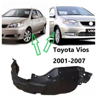 a pair Front Driver Fender Liner Inner Panel Plastic Guard Shield for TOYOTA VIOS gen 1 2001 2002 20