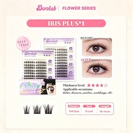 Ships in 24H | DOROLAB Flower Series IRIS DIY Lash Clusters, Reusable Individual Lashes 10-14mm Lash