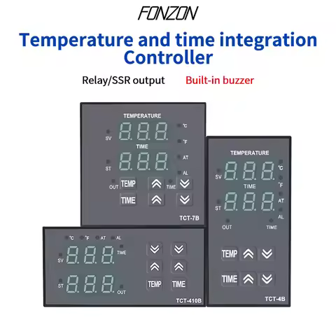 96*48 TC Multifunctional Digital Display Temperature Controller AC100-240V High-precision Temperatur