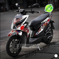 Decal Sticker HONDA BEAT Esp Street 2016-2019 Fullbody Racing Japanese Arai Motif 031