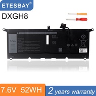 ETESBAY DXGH8 HK6N5 Laptop Baery For Dell XPS 13 9380 (P82G002) 9370 7390 Inspiron 7390 7391 2-in-1 7490 7490 G8VCF 7.6V