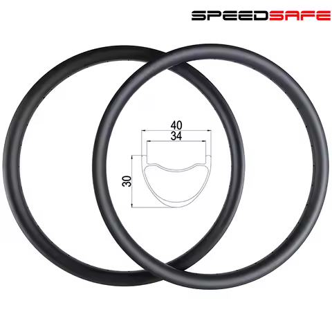 SPEEDSAFE 27.5er 29er DH MTB Hookless Carbon Rims 40mm Wide 34mm inner 30mm Deep 650B 29inch Downhil