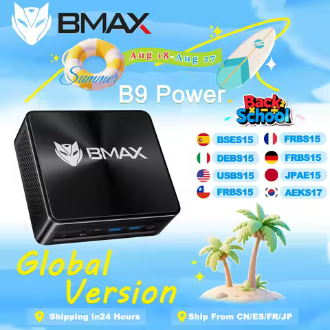 BMAX-Mini PC B9 Power, Intel Core i9-12900H, 14 núcleos máx. 5,0 GHz, 24GB LPDDR5 RAM 1TB SSD, DP + 