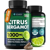 Secret Element Citrus Bergamot Extract 1000mg - Citrus Bergamot Supplement for Heart, Immune System 