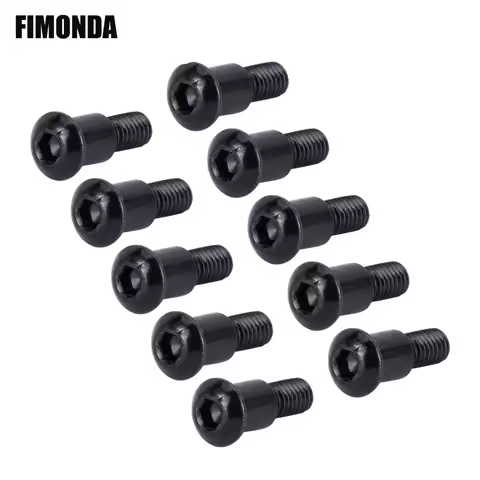 M3x4x10mm Hex Buttonhead Incision Kingpin Shoulder Screws for 1/10 RC Car Axial SCX10 AR44 AR45 Vanq