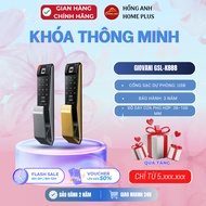 Giovani GSL K888BS and K888BG smart wooden door lock, fingerprint, remote, wifi app, high-end securi