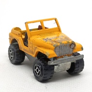 Majorette Jeep CJ-7 4x4-Extractor Yellow Scale 1/54 (8cm) Second Hand Model 002