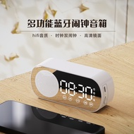 AT#🌳Clock Speaker Bluetooth Speaker Gift Clock Alarm Clock Smart Speaker Subwoofer Desktop Mini SpeakerZ7 HUKB