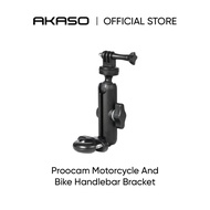 PROOCAM MOTORCYCLE AND BIKE HANDLEBAR BRACKET - Compatible with AKASO Brave 8, Brave 4 and EK7000
