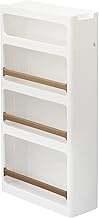 Sanka Stranty RA-1210WH Caster Storage Gap Storage 6.7 inches (17 cm) Rack, 4 Tiers, White, Ready to
