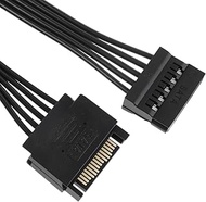 Skrfren SATA Power Extension Cable, 15 Pin SATA Male to Female Combo Data and Power Extension Cable 
