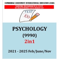 A Level past Year Papers ( Psychology ) As & A2 P1,2,3,4 ( 2 in 1 Version Printing )