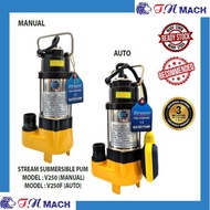 MIKWAWA / STREAM V250/V250F Sewage Submersible Water Pump v250(manual) / v250f (auto) with auto floa