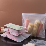 (New) Silicone FOOD POUCH / AIRTIGHT FOOD STORAGE POUCH ZIPPER POUCH / REUSABLE SILICONE FOOD BAG FO