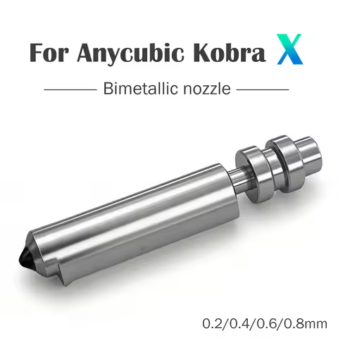 Kobra X / Kobra 4 Nozzle for Anycubic Hotend Print Head Quick Swap Bimetallic Nozzle with 0.2/0.6/0.