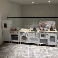 Cross-Border CPC Cooking Simulation Kitchen CE Gas Stove Oven Set Baby Wooden Children's Pretend Pla